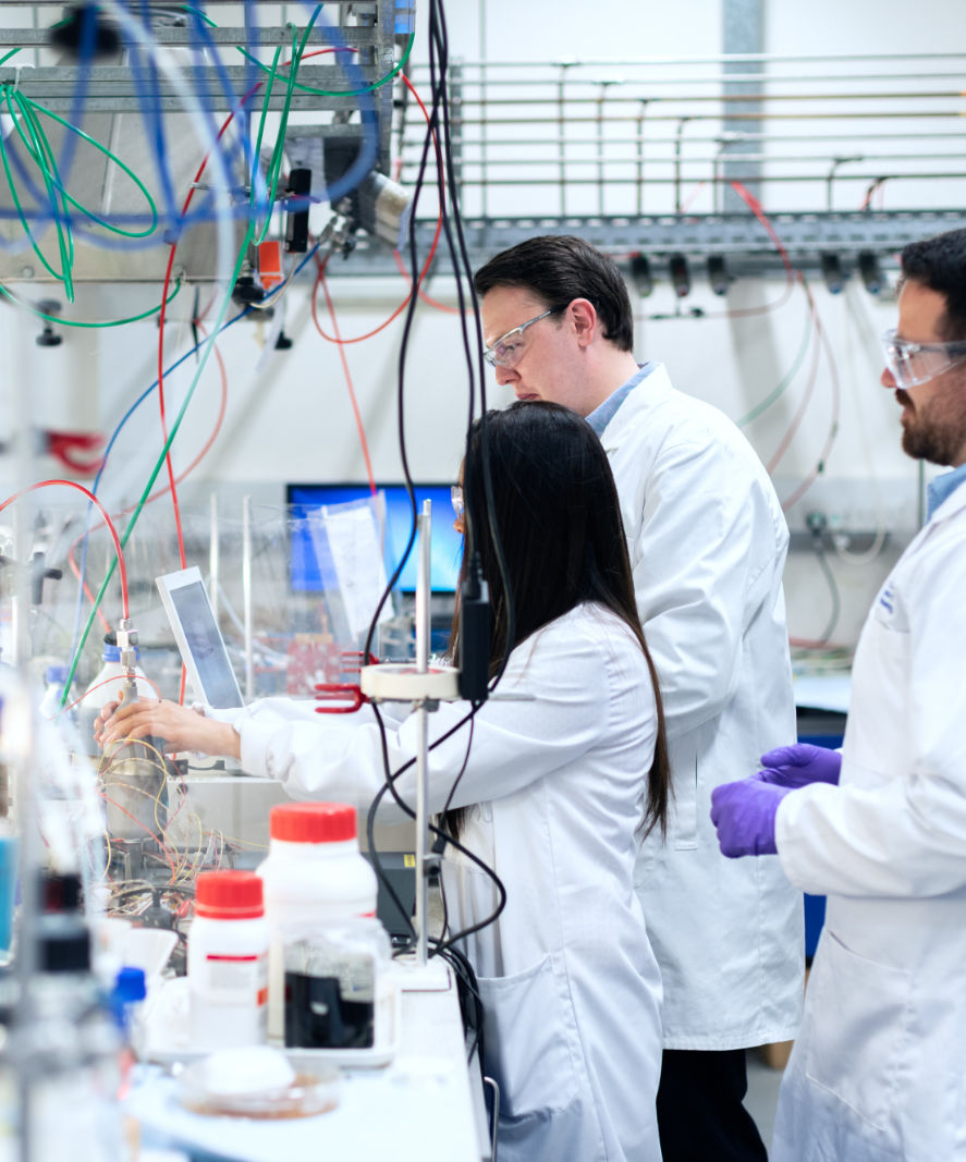 Scientists in laboratory